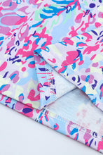 Load image into Gallery viewer, Purple Abstract Floral Print Sleeveless Maxi Dress
