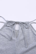 Load image into Gallery viewer, Black Loose Fit Side Pockets Spaghetti Strap Wide Leg Jumpsuit
