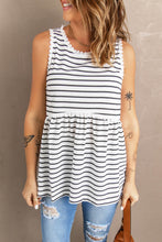 Load image into Gallery viewer, Black Striped Tank Top
