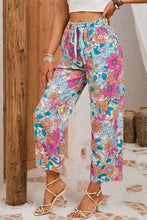 Load image into Gallery viewer, Sky Blue Pocket Short Sleeve Drawstring Lounge Set
