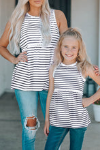 Load image into Gallery viewer, Black Striped Tank Top
