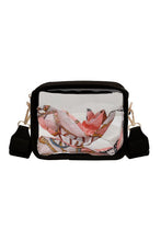 Load image into Gallery viewer, Black Clear PVC Leather Strap Crossbody Bag
