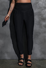 Load image into Gallery viewer, Black Plus Size High Waist Pocketed Skinny Pants
