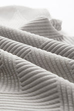 Load image into Gallery viewer, Gray 2pcs Solid Textured Drawstring Shorts Set
