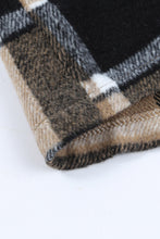 Load image into Gallery viewer, Rose Plaid Print Buttoned Shirt Jacket
