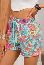 Load image into Gallery viewer, Sky Blue Pocket Short Sleeve Drawstring Lounge Set
