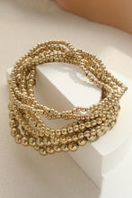 Load image into Gallery viewer, Gold 7pcs/Set Minimalist Beaded Luxury Bracelet Set
