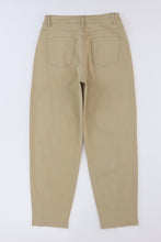 Load image into Gallery viewer, White Solid High Waist Casual Pants
