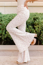 Load image into Gallery viewer, Pink Daisy Bell Bottom Flare Pants
