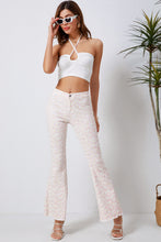 Load image into Gallery viewer, Pink Daisy Bell Bottom Flare Pants
