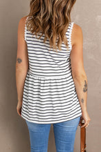 Load image into Gallery viewer, Black Striped Tank Top
