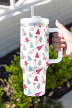 Load image into Gallery viewer, White Cartoon Christmas Tree Printed Thermos Cup 40oz
