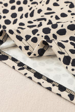 Load image into Gallery viewer, Black Gradient Leopard Pattern Sleeveless Drawstring Lounge Set
