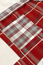 Load image into Gallery viewer, Plaid Corduroy Patchwork Shacket
