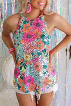 Load image into Gallery viewer, Sky Blue Pocket Short Sleeve Drawstring Lounge Set
