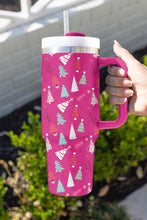 Load image into Gallery viewer, Rose Red Cartoon Christmas Tree Printed Thermos Cup 40oz
