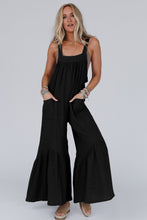 Load image into Gallery viewer, Gray Wide Leg Ruffle Jumpsuit
