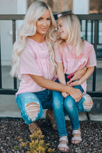 Load image into Gallery viewer, Apricot Flutter Sleeves Sheer Textured Babydoll Top
