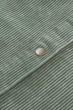 Load image into Gallery viewer, Khaki Patchwork Hooded Corduroy Shacket
