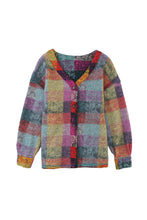 Load image into Gallery viewer, Multicolor Brushed Checked Western Buttoned Jacket
