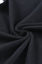 Load image into Gallery viewer, Black Slash Cutout Cap Sleeve T Shirt
