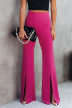 Load image into Gallery viewer, Black Split Hem High Waist Pants

