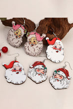 Load image into Gallery viewer, White 3 Pairs Christmas Santa Clause Pendant Hook Earrings
