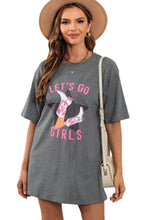 Load image into Gallery viewer, White Lets Go Girls Western Graphic Tee

