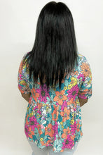 Load image into Gallery viewer, Sky Blue Pocket Short Sleeve Drawstring Lounge Set
