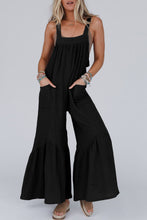 Load image into Gallery viewer, Gray Wide Leg Ruffle Jumpsuit
