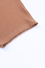 Load image into Gallery viewer, Gray Striped Ribbed Knit T-shirt Shift Dress
