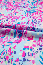 Load image into Gallery viewer, Purple Abstract Floral Print Sleeveless Maxi Dress
