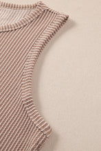 Load image into Gallery viewer, Smoke Gray Corded Sleeveless Top and Pocketed Shorts Set
