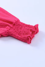 Load image into Gallery viewer, Pink Smocked Wrist Shift Top
