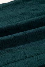 Load image into Gallery viewer, Sea Green Lattice Textured Split Neck Tank Top
