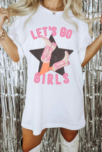 Load image into Gallery viewer, White Lets Go Girls Western Graphic Tee
