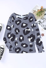 Load image into Gallery viewer, Leopard Pocket Short Sleeve Drawstring Lounge Set
