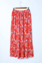 Load image into Gallery viewer, White Floral Ruffled Crop Top and Maxi Skirt Set
