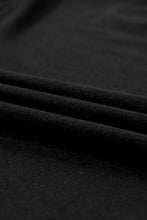 Load image into Gallery viewer, Black Solid Color T Shirt 2pcs Wide Leg Pants Set
