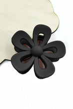 Load image into Gallery viewer, Black Sweet Hollowed Flower Shape Claw Clip

