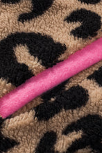 Load image into Gallery viewer, Black Contrast Trimmed Leopard Teddy Shacket
