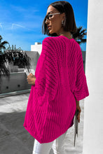 Load image into Gallery viewer, Rose Hollow-out Bracelet Sleeve Knit Cardigan
