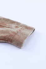 Load image into Gallery viewer, Khaki Patchwork Hooded Corduroy Shacket
