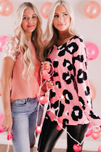 Load image into Gallery viewer, Leopard Pocket Short Sleeve Drawstring Lounge Set
