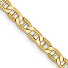 Load image into Gallery viewer, Semi Solid Anchor Chain/bracelet 3.2mm or 4mm
