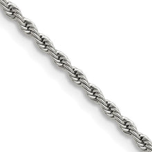 Load image into Gallery viewer, STAILNLESS STEEL  Solid Rope Chain
