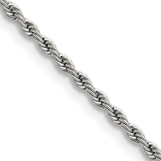 STAILNLESS STEEL  Solid Rope Chain